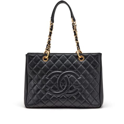 chanel black caviar timeless tote